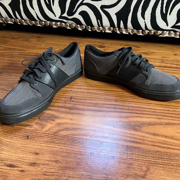 Puma Black & Gray Houndstooth El Ace Lightweight Sneakers Mens Sz9 - Picture 6 of 10